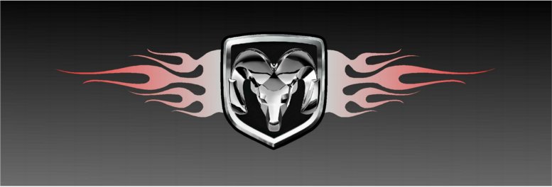 DODGE 2 Rear Window Graphic