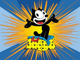 Felix the Cat Digital Diecut Decal Stickers 02