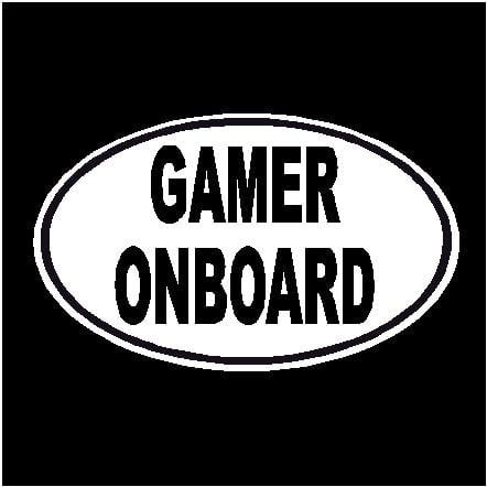 Gamer Onboard Oval Decal