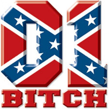 01 BITCH REBEL REDNECK DECAL