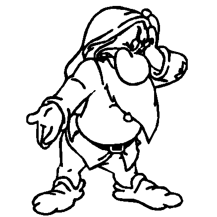 Grumpy vinyl sticker