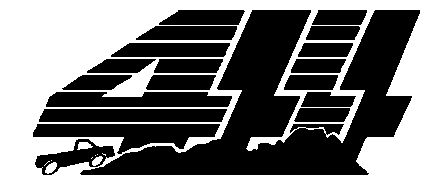 4x4 Mountains vinyl truck sticker