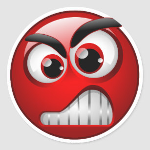 angry_classic_round_sticker