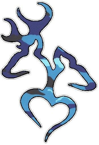 Deer Heart Fills 2 Blue Camo