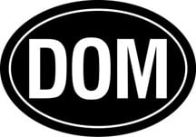 Dominican Republic Oval Sticker