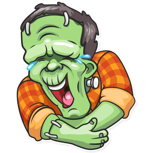 franky the monster_cartoon sticker 1