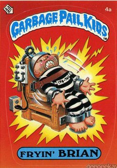 Fryin BRIAN Funny Sticker Name Decal