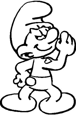 Hefty Smurf Decal DIECUT