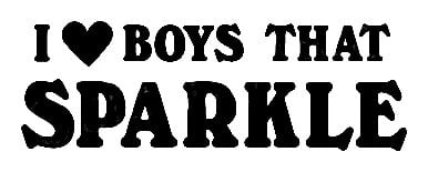 I Heart Boys that Sparkle Twilight Sticker