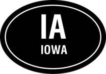 IA Oval Decal