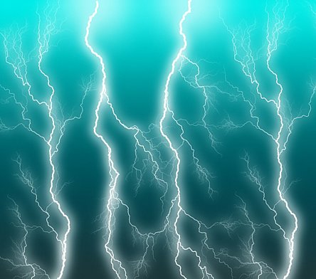 Lightning Aqua Vinyl Sheet