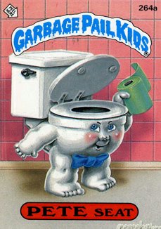 PETE Seat Funny Decal Name Sticker