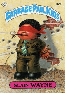 Slain WAYNE Funny Decal Name Sticker