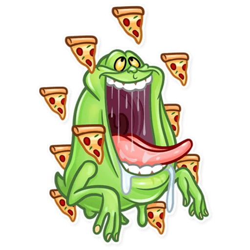 slimer ghost busters funny sticker 6