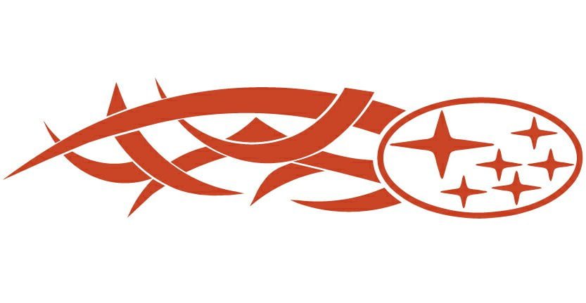 Subaru Tribal Auto Side Graphics (Pair)