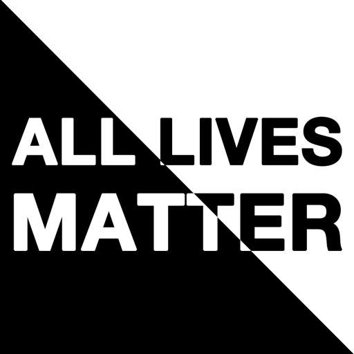 1 ALL LIVES MATTER SQUARE STICKER