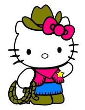 Color Kitty Cowgirl Sticker