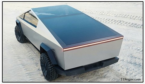 CYBERTRUCK PHOTO STICKER 1