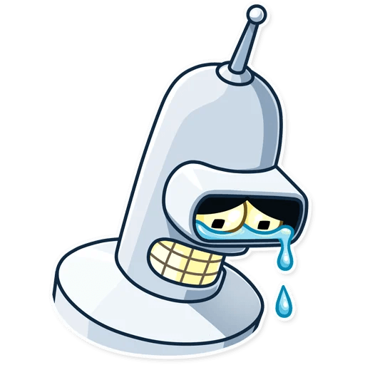 futurama tv show cartoon bender sticker 18