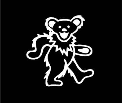 Grateful Dead Bear Band Decal