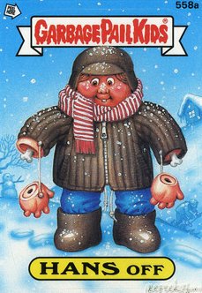 HANS Off Funny Sticker Name Decal