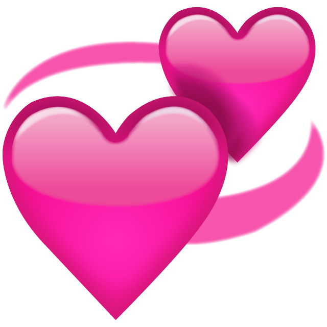 HEART Revolving_Pink_Hearts_Emoji