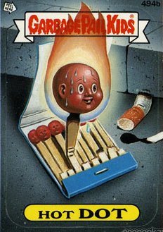 Hot DOT Funny Sticker Name Decal