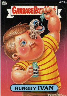 Hungry IVAN Funny Sticker Name Decal