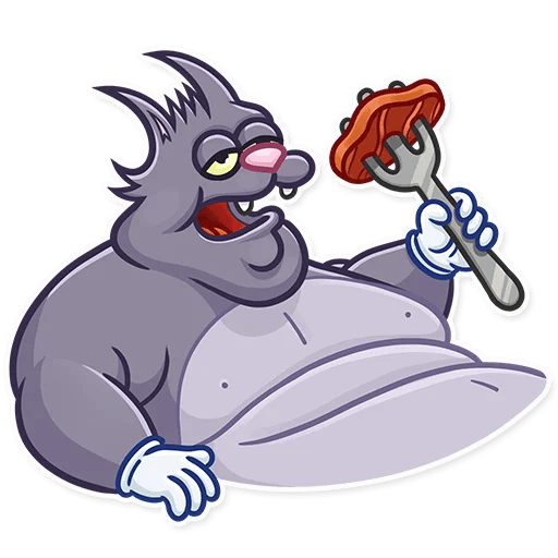 itchy and scratchy funny cartoon sticker 22