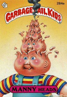 MANNY Heads Funny Decal Name Sticker