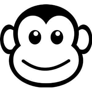 monkey face funny vinyl decal sticker 5