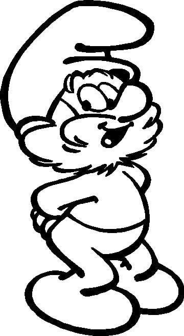 Papa Smurf Decal