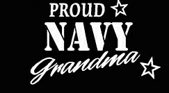 PROUD Military Stickers NAVY GRANDMA