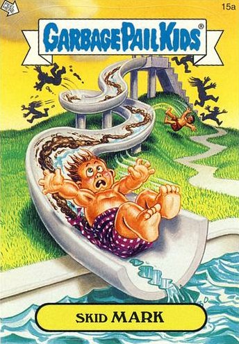 Skid MARK Funny Decal Name Sticker