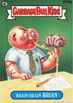 Drain Drain BRIAN Funny Sticker Name Decal