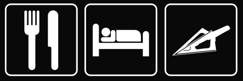 Eat Sleep Bow Hunt Vinyl Decal Sticker