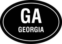 Georiga Oval Decal