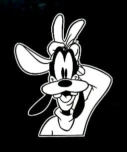 Goofy Peace Decal Sticker
