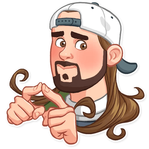 jay and silent bob funny cartoon wall sticker 23