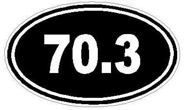 Oval Running Decals 70.3 Sticker B
