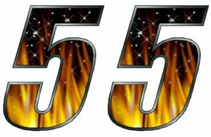 Two Digit - FLAMES Race Number Kit