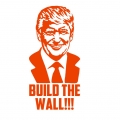 TRUMP BUILD THE WALL STICKER