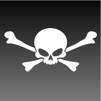 Skull Decal Sticker 26