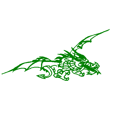 Dragon Flying decal