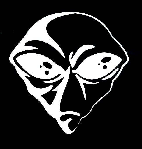 Alien Head Decal sticker 51