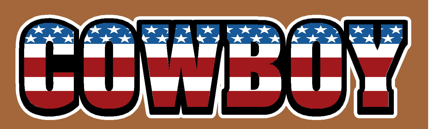 Cowboy RWB Sticker