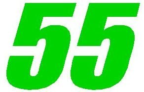 Two Digit - One Color Race Number Kit