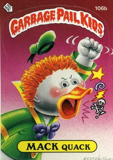 MACK Quack Funny Decal Name Sticker