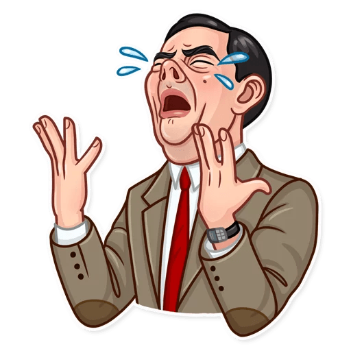 mr bean show funny car sticker 10