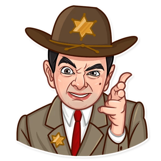 mr bean show funny car sticker 20